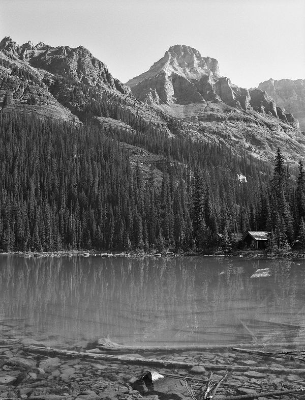 Black and white medium format Mountain landscape by Canadian film photographer Chad Coombs.