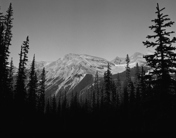 Black and white medium format Mountain landscape by Canadian film photographer Chad Coombs.