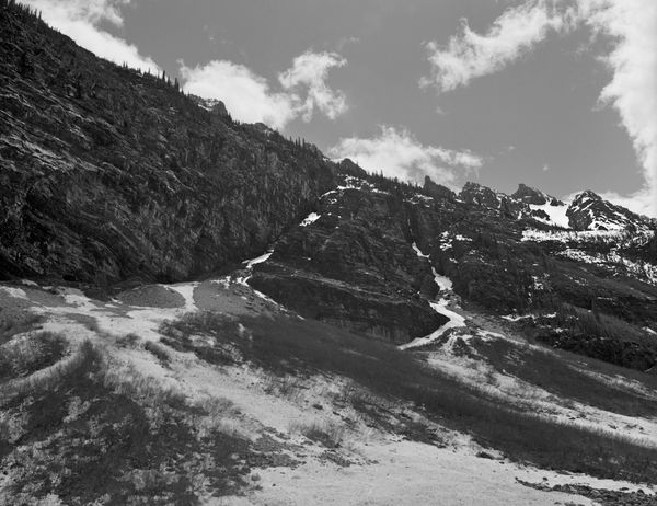 Black and white medium format Mountain landscape by Canadian film photographer Chad Coombs.