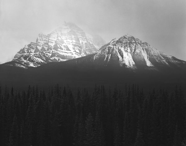 Black and white medium format Mountain landscape by Canadian film photographer Chad Coombs.