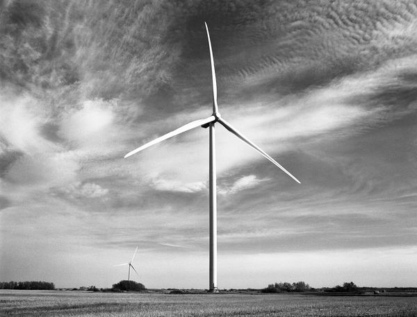 Black and white medium format Prairie landscape by Canadian film photographer Chad Coombs.