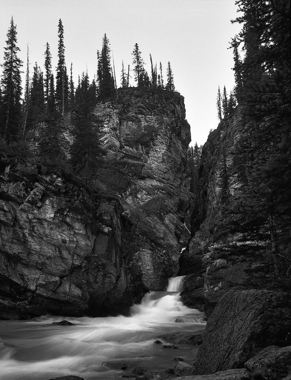 Black and white medium format Mountain landscape by Canadian film photographer Chad Coombs.