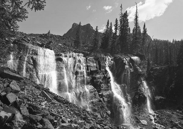 Black and white medium format Mountain landscape by Canadian film photographer Chad Coombs.