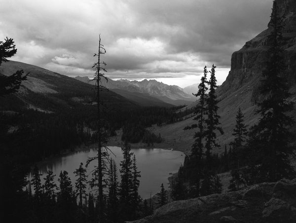Black and white medium format Mountain landscape by Canadian film photographer Chad Coombs.
