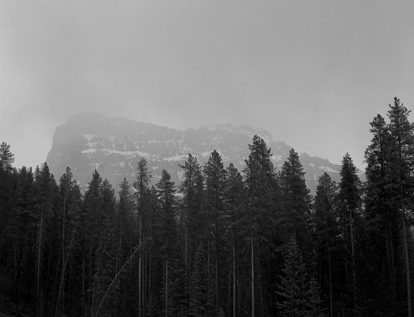Black and white medium format Mountain landscape by Canadian film photographer Chad Coombs.