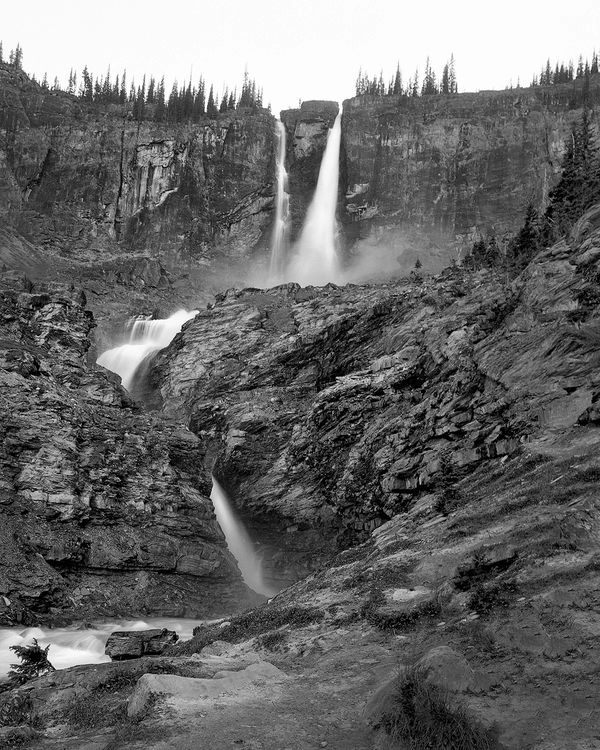 Black and white medium format Mountain landscape by Canadian film photographer Chad Coombs.