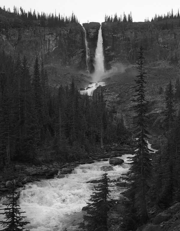 Black and white medium format Mountain landscape by Canadian film photographer Chad Coombs.