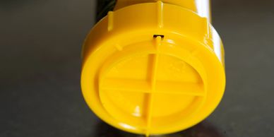 Survival Stand attached to UCO Candle Lantern showing grip pattern