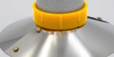 Close up of Survival Stand connected to UCO Candle Latern and Pak-Flat Reflector