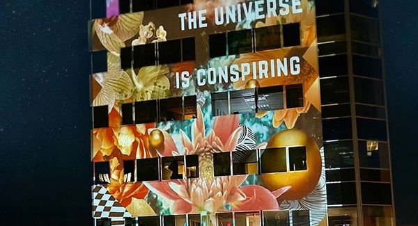 projection mapping in Raleigh North Carolina by Artist: Robin Vuchnich of XO Immersive