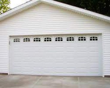 White Garage door