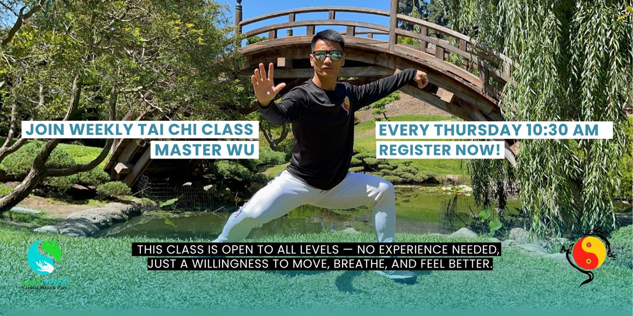 Master Wu leads a weekly Tai Chi class every Thursday at 10:30 am.