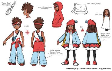 Geo and Aria, The Protagonists of a creature capture game set in Chicago!