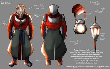 A suit of armor one would see within the game. They are fueled by the fires of imagination.