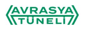 Logo of Avrasya Tüneli with green text and arrows.