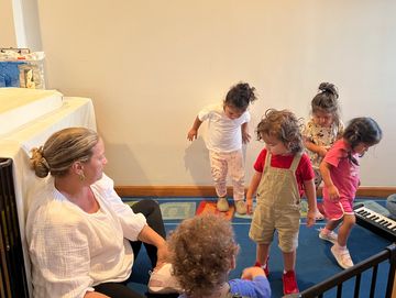 Music with Tami in our twos and three classroom.