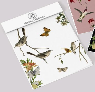 Campione di tessuto con stampa personalizzata