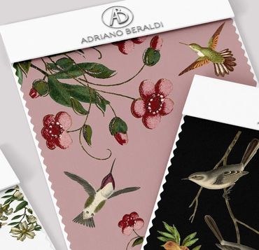 Campione di tessuto con stampa personalizzata