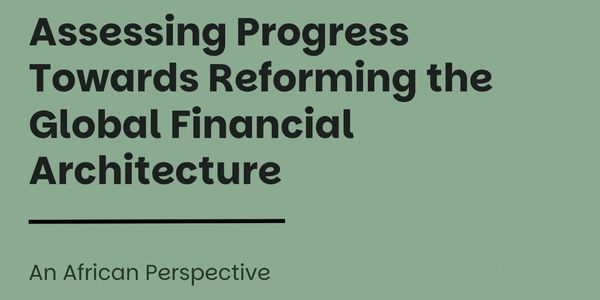 Assessing Progress Towards Reforming the Global Financial Architecture African Future Policies Hub