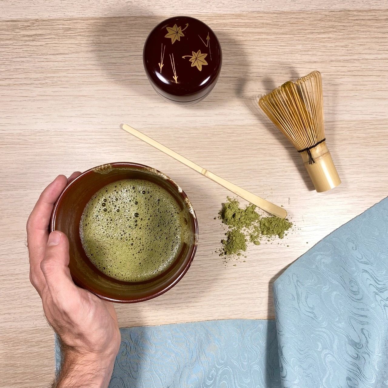 set da cerimonia del tè giapponese 