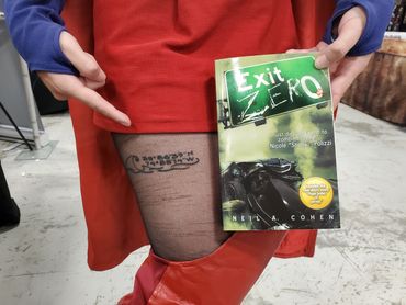 Exit Zero zombie book and tattoo