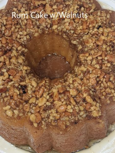 Rum Cake with Walnuts