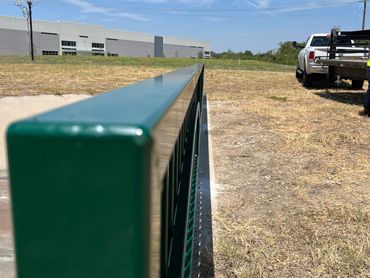 custom metal structure, steel fence, custom decorative steel barricade