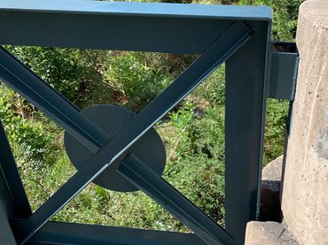 custom metal structure, steel fence, custom decorative steel barricade