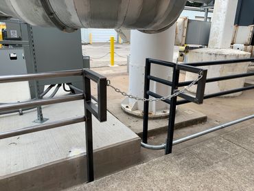 steel barricade, metal barricade, steel railings, metal railings