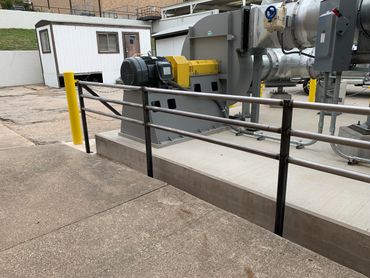 steel barricade, metal barricade, steel railings, metal railings