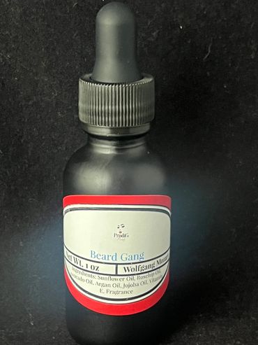 Men’s beard oil for moisturizer and growth.