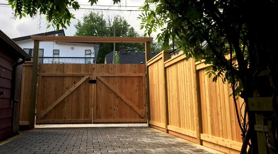 after image of the interior design of a complete fence and gate project