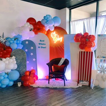 Patriotic Red, White, and Due Baby Shower theme by Suite Events!