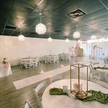 Micro wedding setup at Suite Events venue in Broken Arrow.