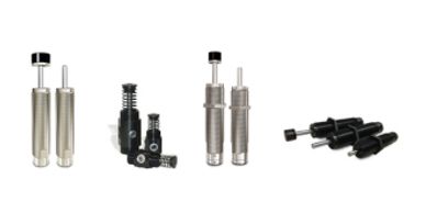 standard and custom shock absorbers, large bore industrial and non adjustable shock absorbers