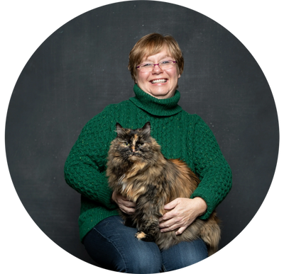Pet Sitter with her cat