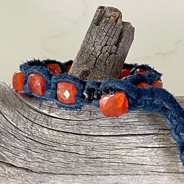 bracelet wristband carnelian