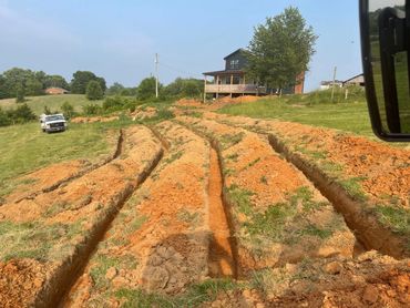 septic field diggind