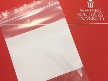 Clear plastic sampling bag with write-on strip for fluorescent dye tracing.
#CHLresearch #groundwate