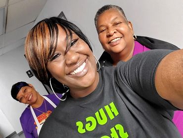 Fathima and Mona and Staff