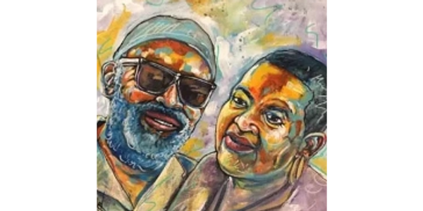 Flynn and Mona Dickerson Portrait Drawing
