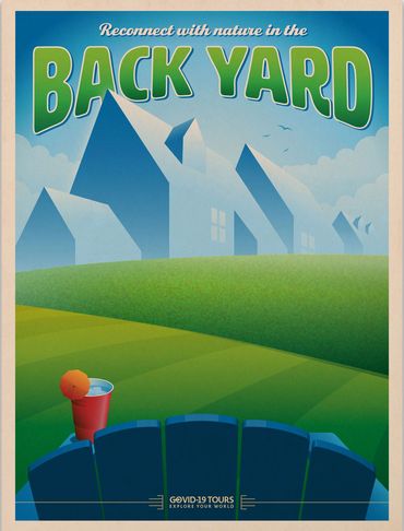 Staycation Poster : Reconnect With Nature in the Back Yard