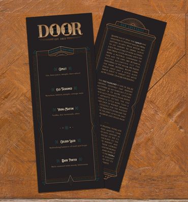 Door 11 bar menu