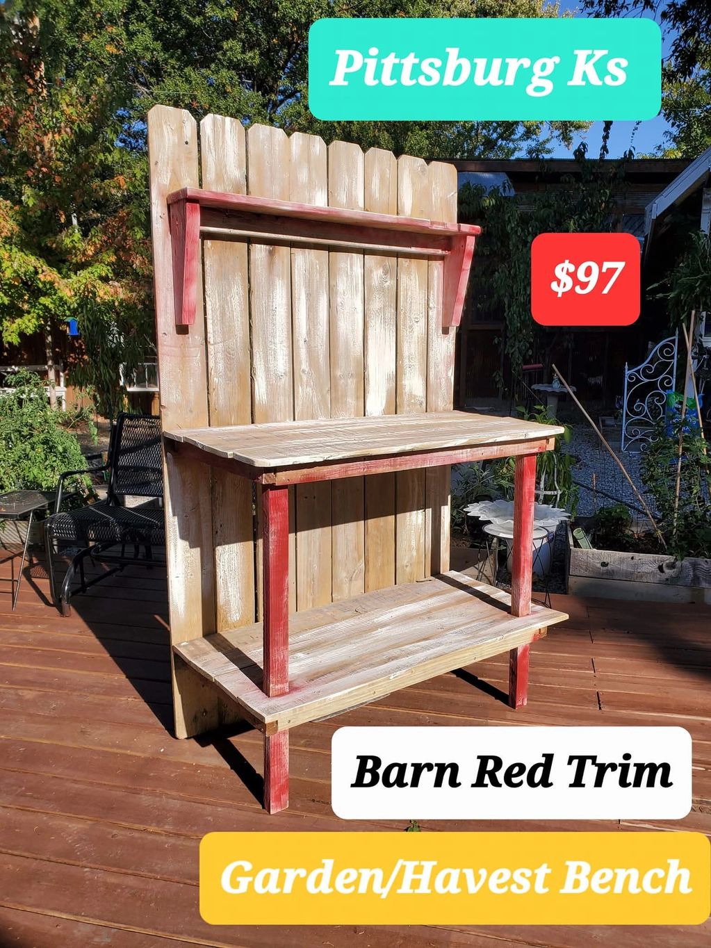 Garden Bench TomsTradingPost.com