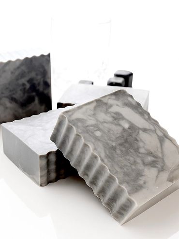 Bars of artisanal soap