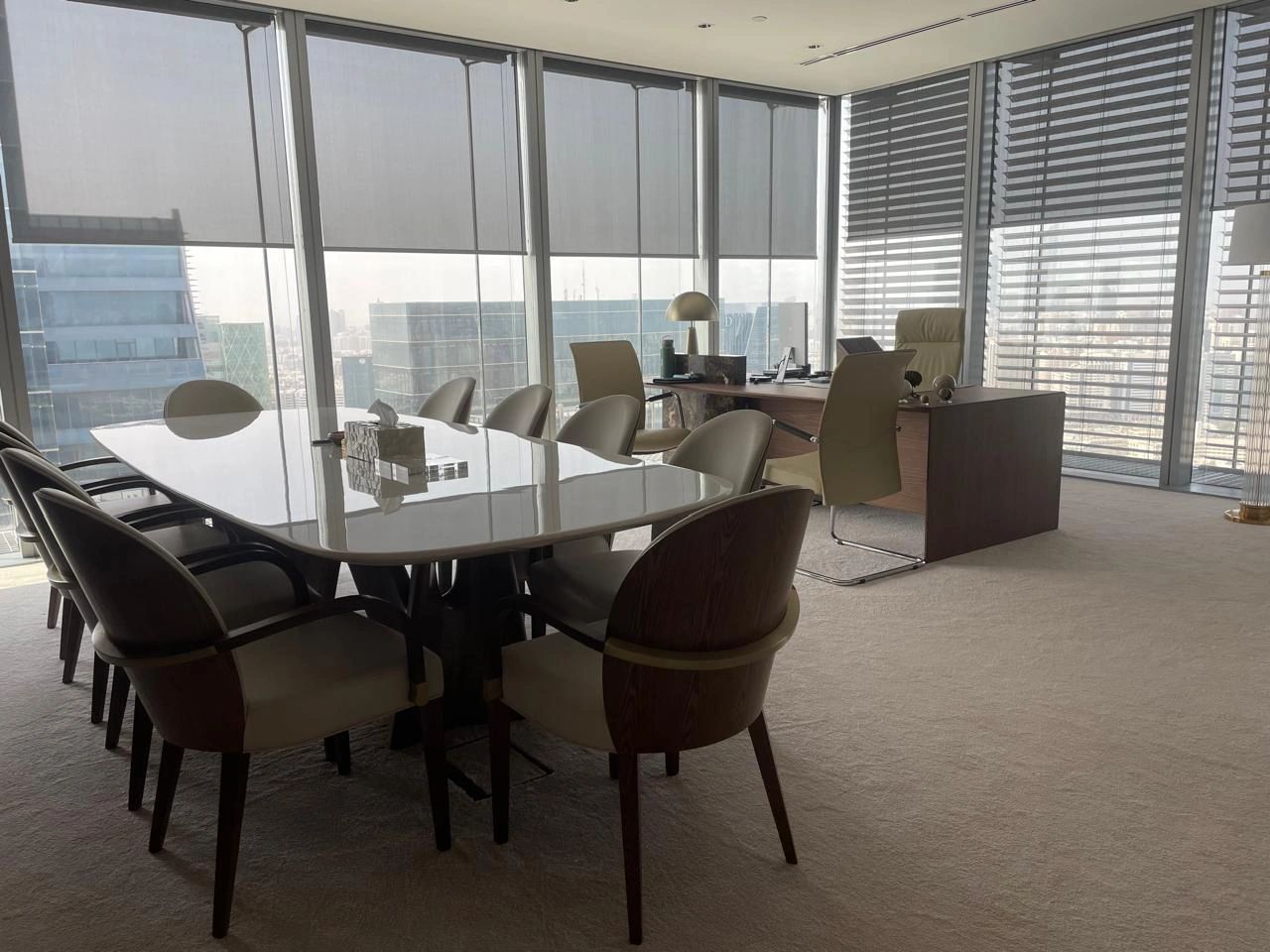 Premium office fit-out project in Abu Dhabi by Bon Marche Interior Design & Fit-Out
