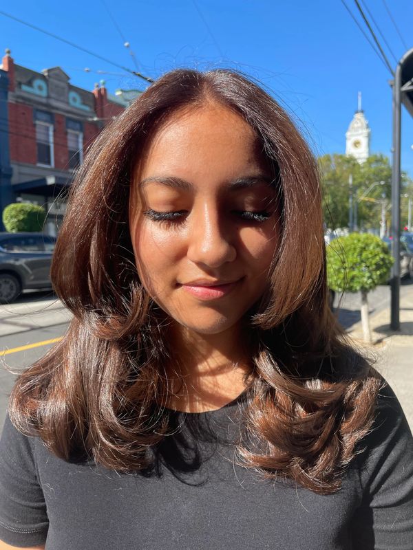 girl with brown Hair