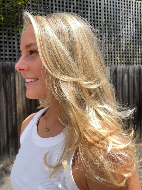 Blonde Girl Side pose