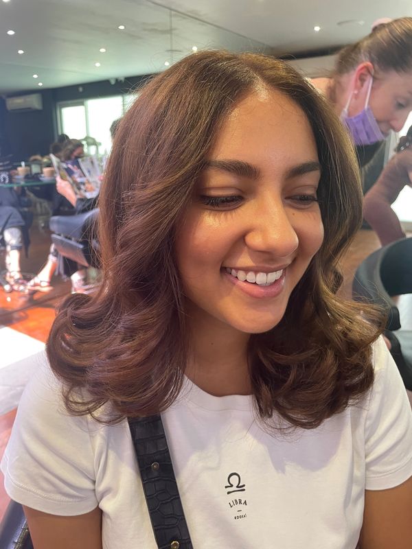 Smiling Brown Hair Girl