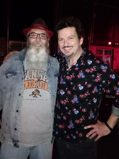 Mike with Blues Artist of the Year, Mike Zito. 